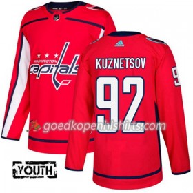 Washington Capitals Evgeny Kuznetsov 92 Adidas 2017-2018 Rood Authentic Shirt - Kinderen